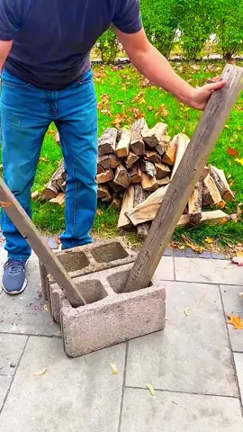 Как сложить дрова у зоны отдыха или мангала #ремонт #дача #стройка #отделка