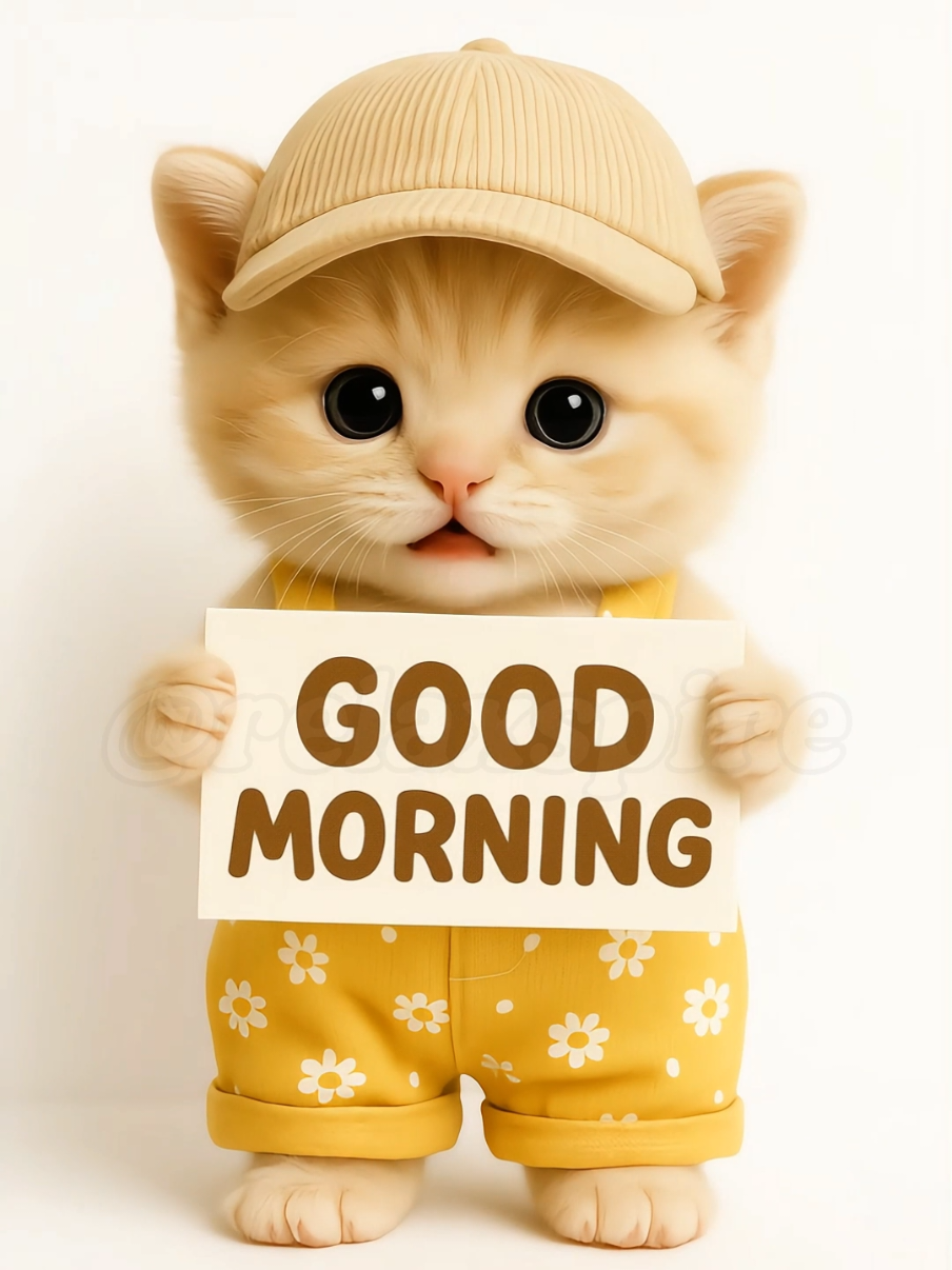 @relaxspire  Cutest Kitten Says Good Morning🌞🐱💕 . #CuteCat #MorningVibes #AdorablePets #fyp  #tinycat 