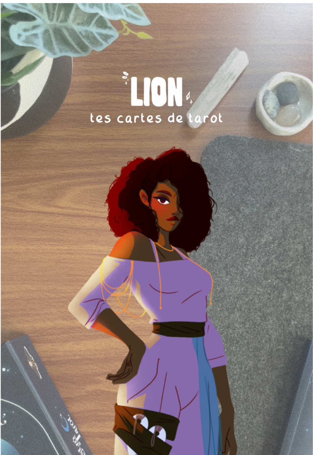 On allait pas oublier les lions 🦁  À qui le tour? #astrologytiktok #tarot #illustration #lion #frenchartist 