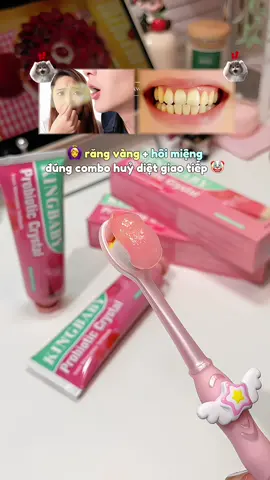 Ai mà thích kem đánh răng mùi trái cây thì thử loại kem đánh răng dưa hấu của nhà King Baby này đi nè mấy ní #unboxwithvie #kemdanhrang #kingbaby #duahau🍉 #chamsocrangmieng 