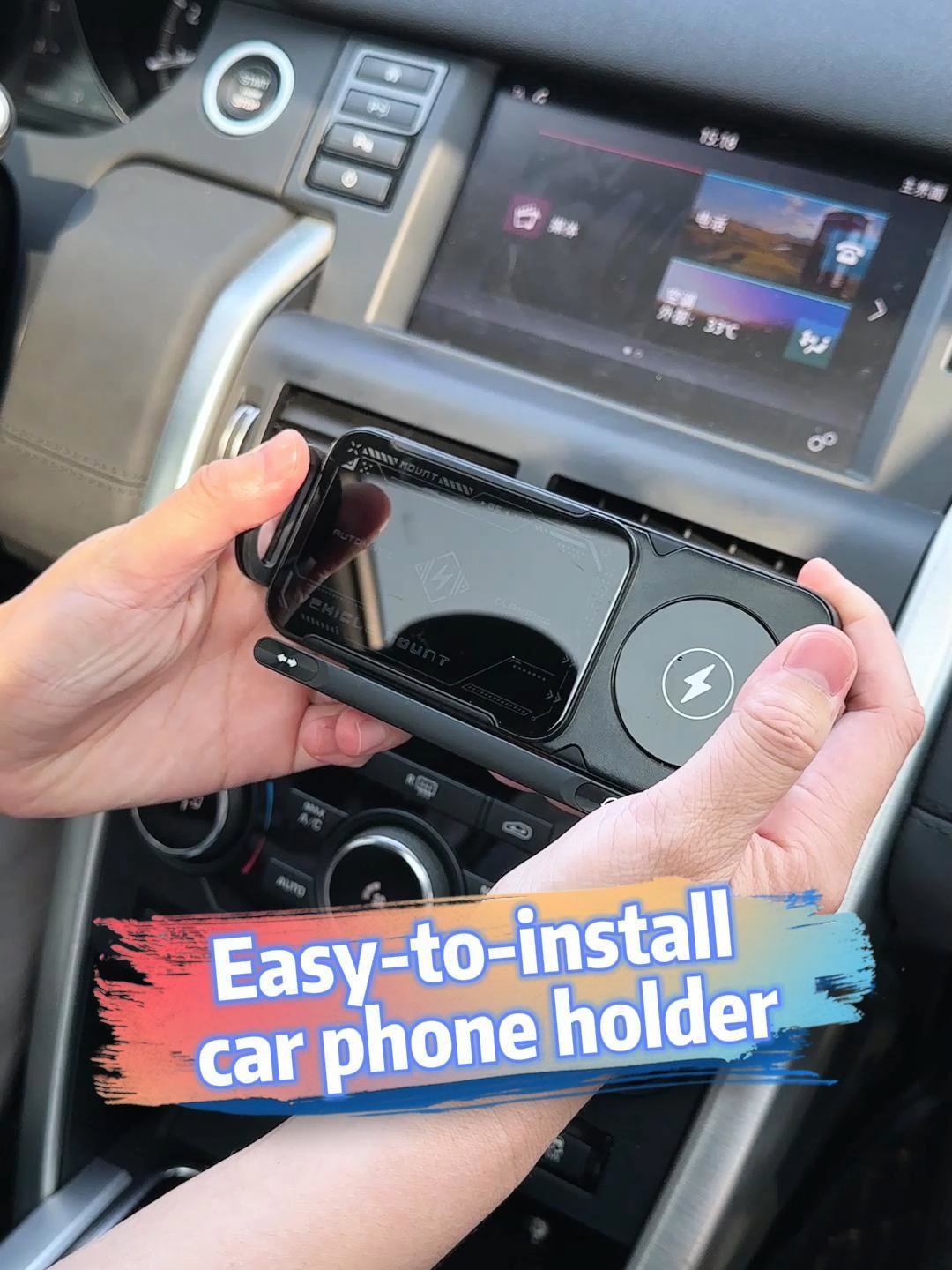 Keep your phone in hand and your eyes on the road! This car mount secures your phone in place in a fraction of a second, allowing you to navigate and answer calls effortlessly, giving you peace of mind while driving.#tiktok #carphoneholder #Wirelesscharging#Foldingscreenmobilephone #tiktokshop