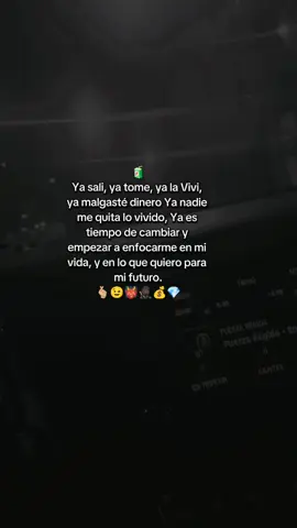Ya sali, ya tome, ya la Vivi,  ya malgasté dinero Ya nadie  me quita lo vivido, Ya es  tiempo de cambiar y  empezar a enfocarme en mi  vida, y en lo que quiero para  mi futuro.🥷🏿💰💎@Yiyo Sarante  #viral #paratiii #fypシ゚ #viraltiktok #paratiiiiiiiiiiiiiiiiiiiiiiiiiiiiiii 