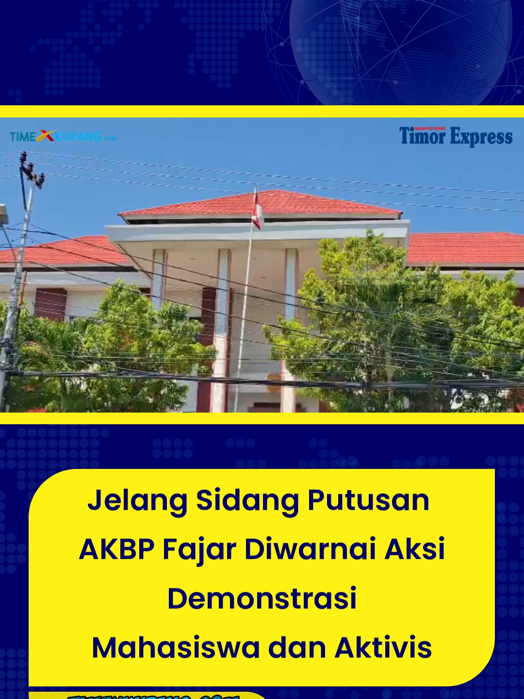 Jelang Sidang Putusan AKBP Fajar Diwarnai Aksi Demonstrasi Mahasiswa dan Aktivis