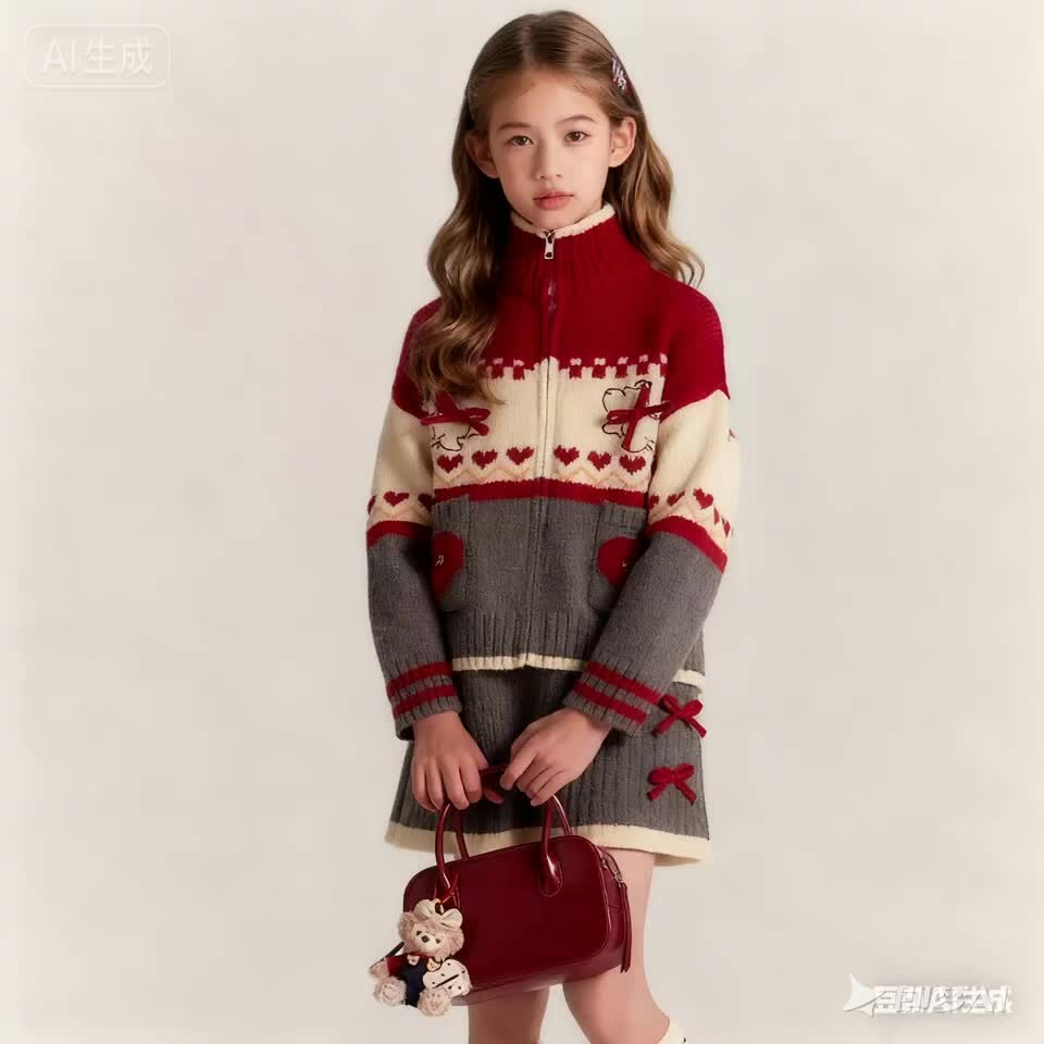“Your girl will steal the show in this adorable knit set! Perfect for stage performances, runway walks, photoshoots, or Halloween cosplay. With bow details, heart prints, and cozy fabric, she’ll look stylish and feel comfy all day. Grab it now for her to shine!” #kidsfashion #cardiganoutfit #babygirloutfit #cardigans #2pieceskirtset #trendykidswear #stylishkids #kidssweater #cardiganoutfits #outfitsforgirls #KidsKnitSet #ToddlerPerformanceOutfit #GirlRunwayDress #KidsHalloweenCosplay #TikTokKidsFashion #LittleGirlPhotoDress #ToddlerStageOutfit #CuteGirlKnitwear #KidsPartySets #TikTokKidsShop