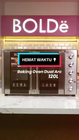 Emang ada oven dengan besar? ADA! 😱✨ Kenalin Baking Oven Dual Arc dengan kapasitas 120L yang pasti siap memenuhi kebutuhan masak kamu dengan porsi yang besar. Lebih hemat waktu tanpa harus berkali-kali oven untuk masakan jumlah besar 💡  Dilengkapi atribut oven yang komplit tanpa ribet beli terpisah. Bisa untuk membuat kue, memanggang ayam, panggang roti dan masih banyak lainnya! Yuk lengkapi dapurmu dengan Baking Oven Dual Arc 🍰 #BOLDeveryday #BOLDeIndonesia #BOLDeInnovatingtheLife #BakingOvenDualArc #BOLDeveryday