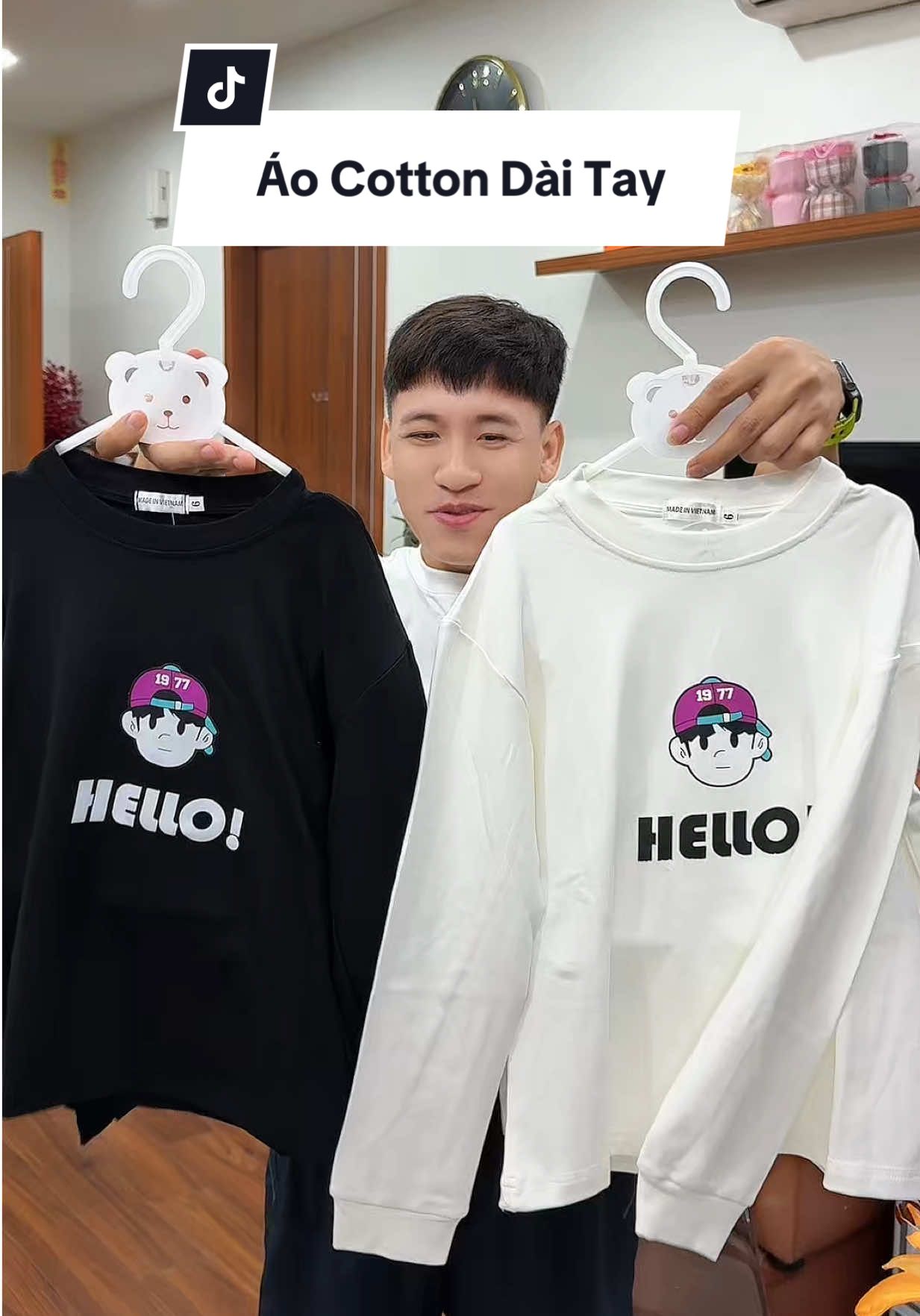 Áo cotton dài tay thu đông cho các con #haohomhinh #aocotton 