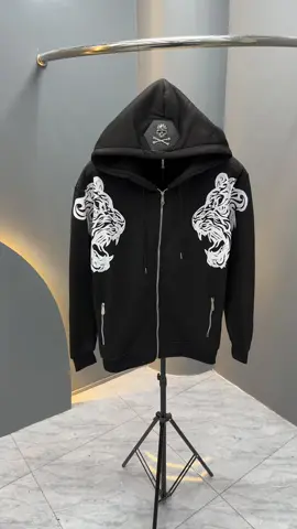 Áo Khoác Hoodie Hổ có Logo Kim Loại mà có 1xx thôi nha #quanquangchau #hoodiezip #thoitrangboypho #aokhoac #net 