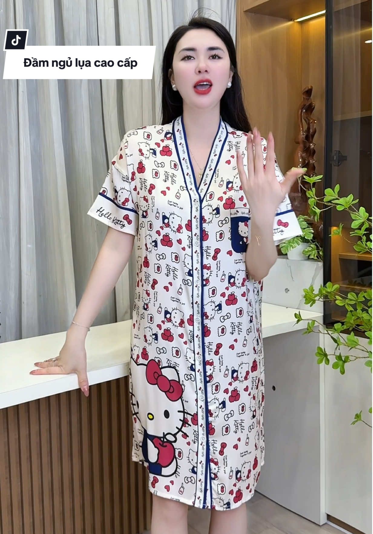 Đầm ngủ lụa xinh #thudongxudaily #dobo #dobomacnha #lualatin #vayngu 