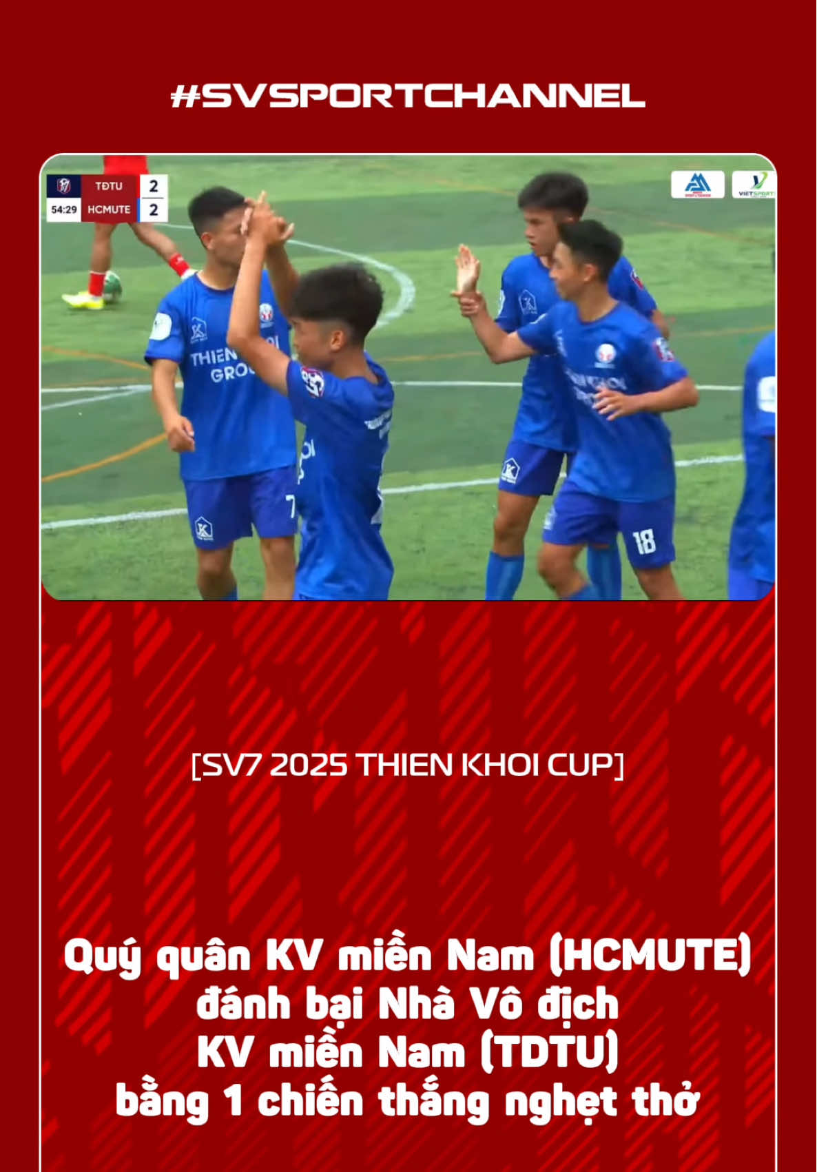 Thì ra kẻ ngáng chân Nhà Vô địch lại chính là người anh em cùng khu vực 😎 #svchannel #sinhvien #thethaosinhvien #sinhvienvietnam #sv7