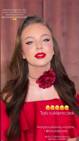 Takie cuda tylko u 💋🫦@sylwiawasik.makeupartist  @LamiCosmetics  #dlaciebie #viraal #makeup #szkolenie #redlips 🫦💋