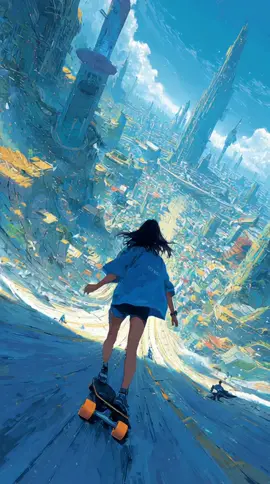 未来都市🌃 #AIが見る夢 #anime #サイバーパンク #cyberpunk #bill 