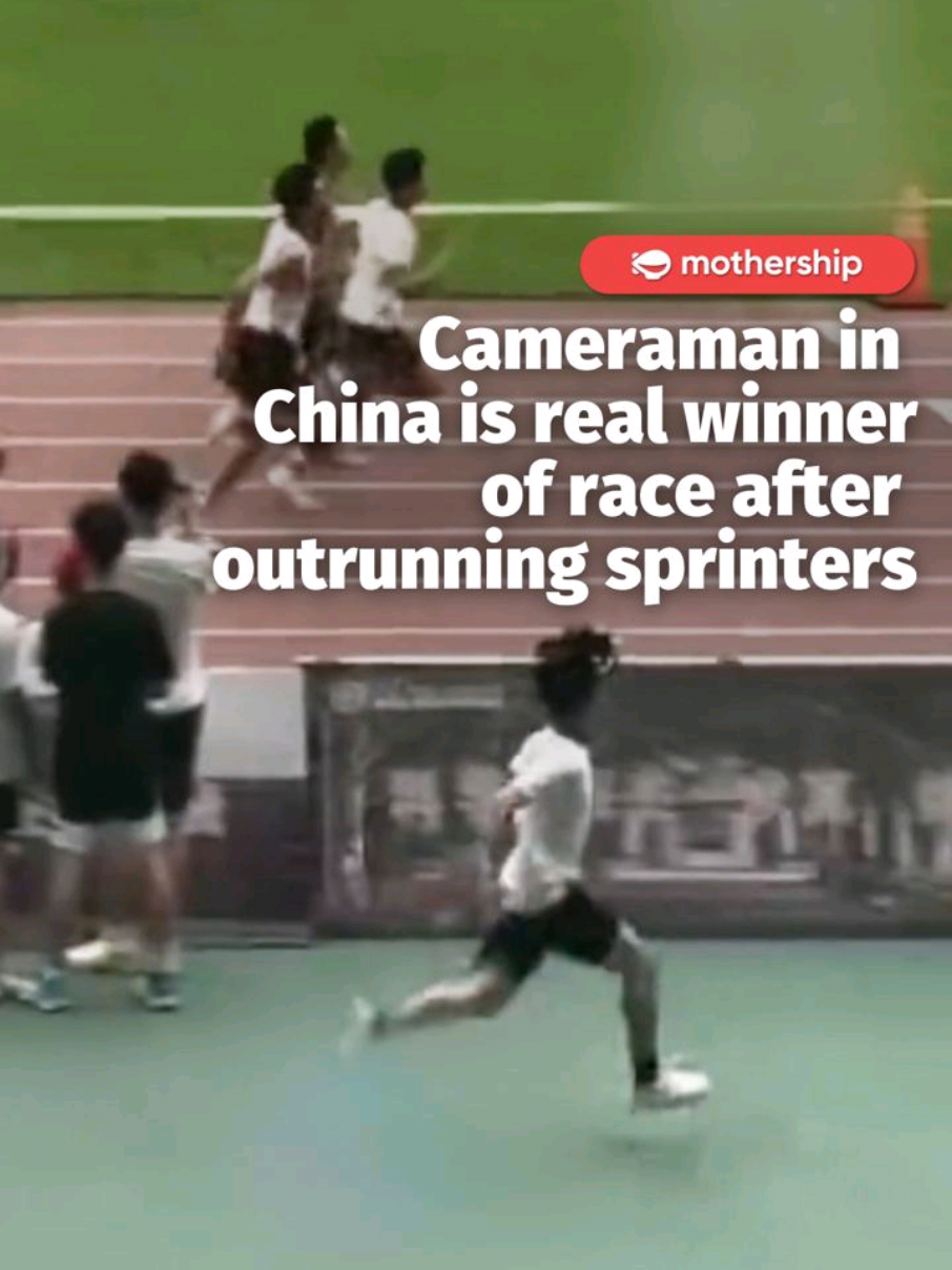me when i run away from my problems 🥲  A video from a high school sports meet in Hangzhou recently went viral as the cameraman of the meet outran the athletes in  a 100-meter sprint. “The speed of a camera man is always a mystery,” a commenter said.  Others remarked that it was impressive he could run at that speed while holding a camera. #fyp
