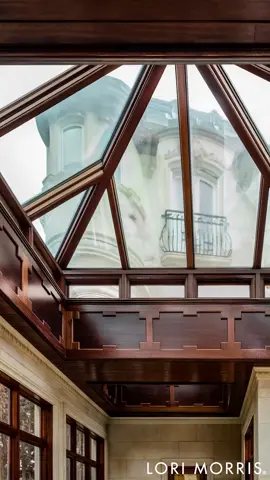 Let down your hair ❤️ #lorimorris #lorimorrisdesign #interiordesign #custominteriors #sunroomdesign #glassceiling #wooddetailing #architecturaldesign #luxuryarchitecture #vaultedceiling #richwoodtones #naturaldaylight #customwoodwork #sophisticatedspaces #bespokeinteriors #timelessdesign #sunroomstyle #elevatedinteriors #warmtones #ceilingdetails #interiordetails #naturaltextures #transitionaldesign #classicinteriors #luxuryliving #curatedspaces #finefinishes #refinedstyle #highendinteriors #designinspo #roomwithaview