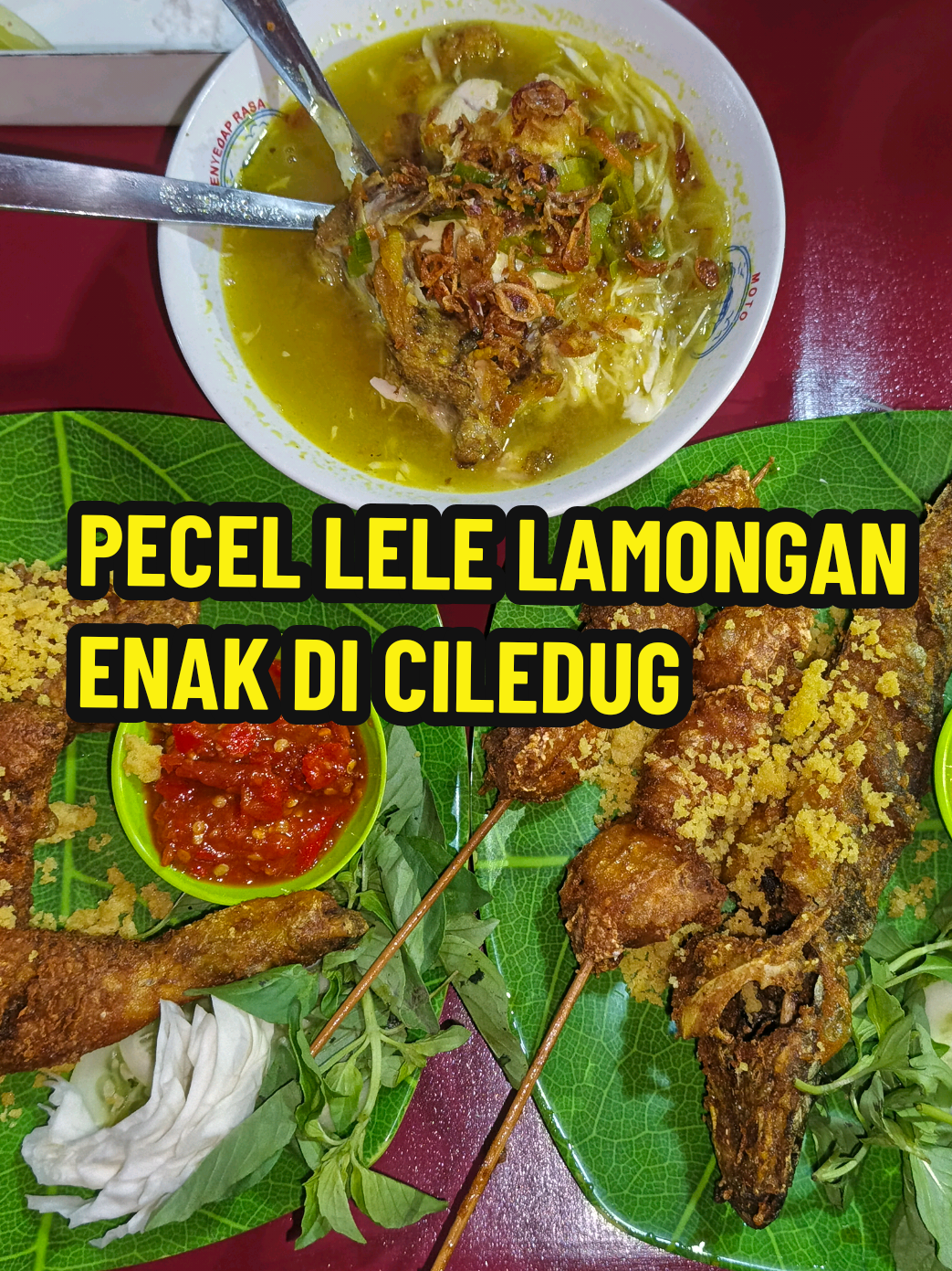 termasuk salah satu pecel lele pinggir jalan enak  di Ciledug. sambelnya enak sotonya enakk.. tempat nya bersih... #pecelele #soto #makananciledug #kulinerciledug #sambel 