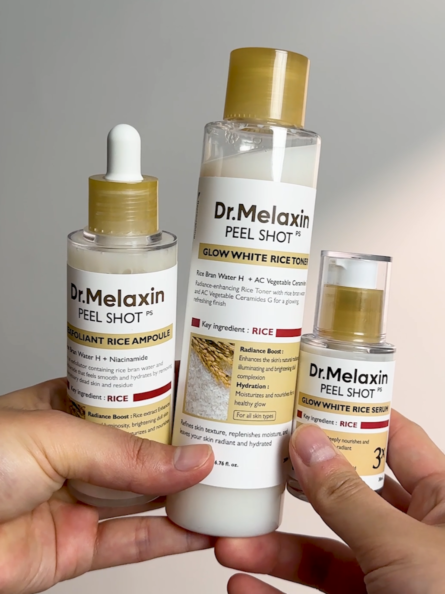 Glow up made easy 💖 Just 3 steps to your glass skin. #drmelaxin #PeelShot #glowingskintips #skincareroutine #foryou