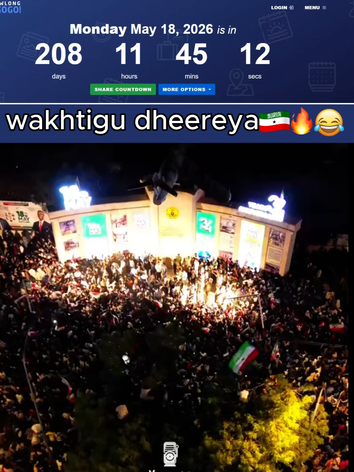 18 may xagee joogtay😂🔥#somalitiktok #somaliland#somalilandtiktok💚🤍❤ #18may💚🤍❤️