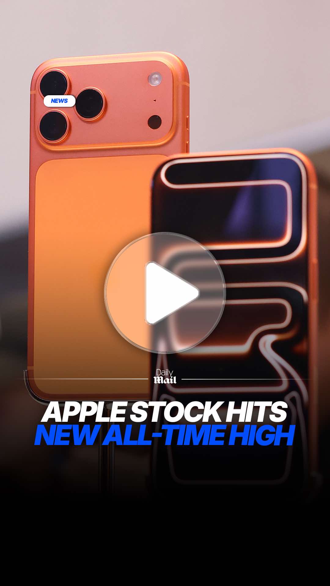 Follow our new page @This Is Money 🤑 Apple stock hit a record high of $264.38 on Monday as shares hit a new all-time high 📈🍎 #news #dailymail #money #apple #iphone