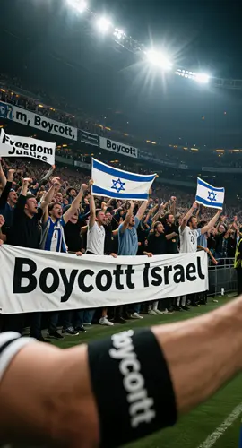 ✊ The world stands united! From sports to culture to trade — Israel’s actions cannot be ignored. “Freedom, Boycott, Justice” — the voice of humanity demanding accountability! #BoycottIsrael #FreedomBoycottJustice #GlobalUnity #SportsProtest #CulturalProtest   