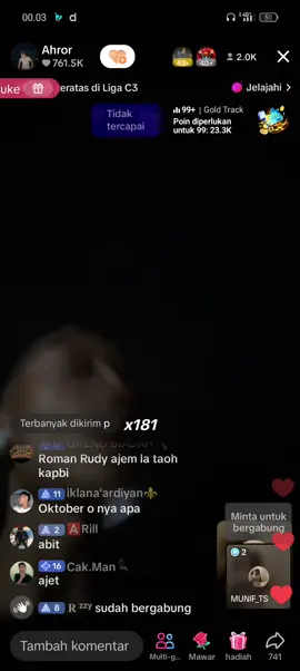 ahror vs Dika  tadi malam