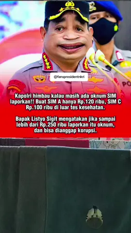 Kapolri Jenderal Listyo Sigit Prabowo mengimbau masyarakat untuk tidak ragu melapor jika menemukan adanya pungutan liar dalam proses pembuatan Surat Izin Mengemudi (SIM). Beliau menegaskan, biaya resmi pembuatan SIM A hanya Rp120 ribu dan SIM C sebesar Rp100 ribu, di luar biaya tes kesehatan dan psikologi. “Kalau ada yang meminta lebih dari Rp250 ribu, segera laporkan! Itu sudah termasuk kategori pungli atau bisa dianggap tindakan korupsi,” tegas Kapolri. Jenderal Listyo juga menekankan bahwa Polri terus berupaya meningkatkan transparansi dan integritas dalam pelayanan publik, termasuk dengan memperketat pengawasan di Satpas (Satuan Penyelenggara Administrasi SIM) di seluruh Indonesia. Langkah ini diharapkan dapat menghapus stigma negatif terhadap pelayanan SIM dan memberikan kemudahan bagi masyarakat tanpa pungli.