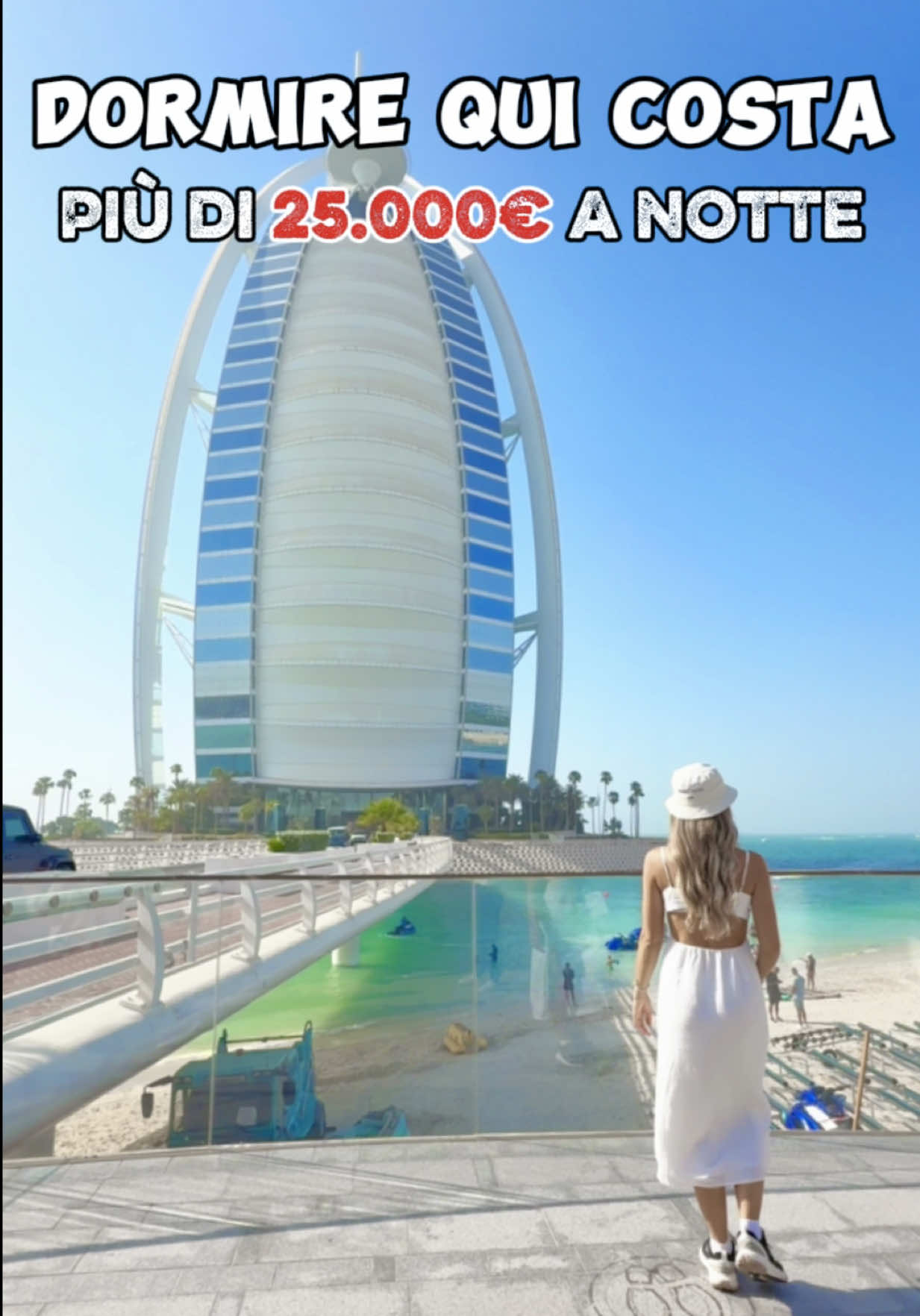 Dormire qui costa più di 25.000€ a notte!😳 La doccia è in oro 24 carati, il WC è elettronico e persino la cornice del televisore è placcata in oro! ✨ Ovviamente non manca la vasca idromassaggio e la camera ha una vista spettacolare. 🌴 Agli ospiti viene messo a disposizione persino un iPad in oro per accedere a tutti i servizi dell’hotel. 😱😍 Spendereste mai una cifra del genere per dormire nella Royal Suite? 📍Siamo al  @insideburjalarab  di Dubai, uno degli hotel più lussuosi del mondo, addirittura 7 stelle! 🤩💎 ➡️Se non lo fai ancora, seguici @bazatravel per scoprire i posti più incredibili del mondo! 🌍✨ . . . #insideburjalarab #collab #dubai #ricchi #hotel                        