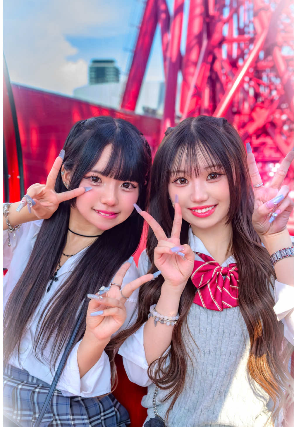 可愛すぎる女子高生を撮ったら、観覧車で変顔してた #ストリートスナップ #女子高生 #大阪 #高校生の日常 #青春  @みいな @松野花保 
