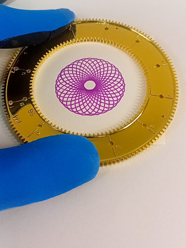 Metal Spirograph Basic, drawing style of spiral art #art #tiktok #spirograph #fyp #foryoupage 