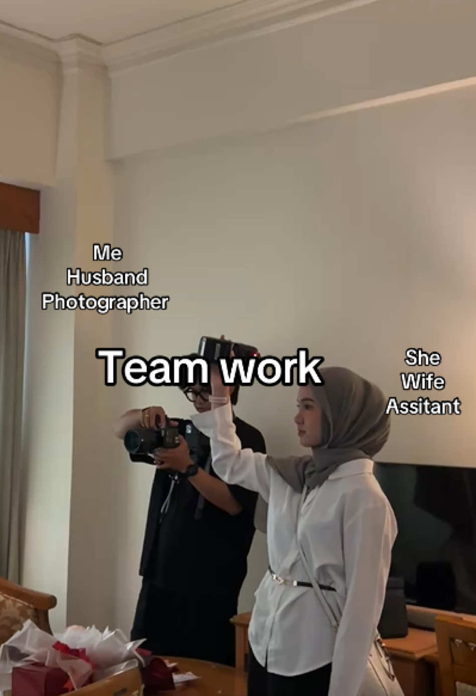 Kerjasama yg baik wkwk  #photographertiktok #weddingtiktok #pov #behindthescenes #photographer 