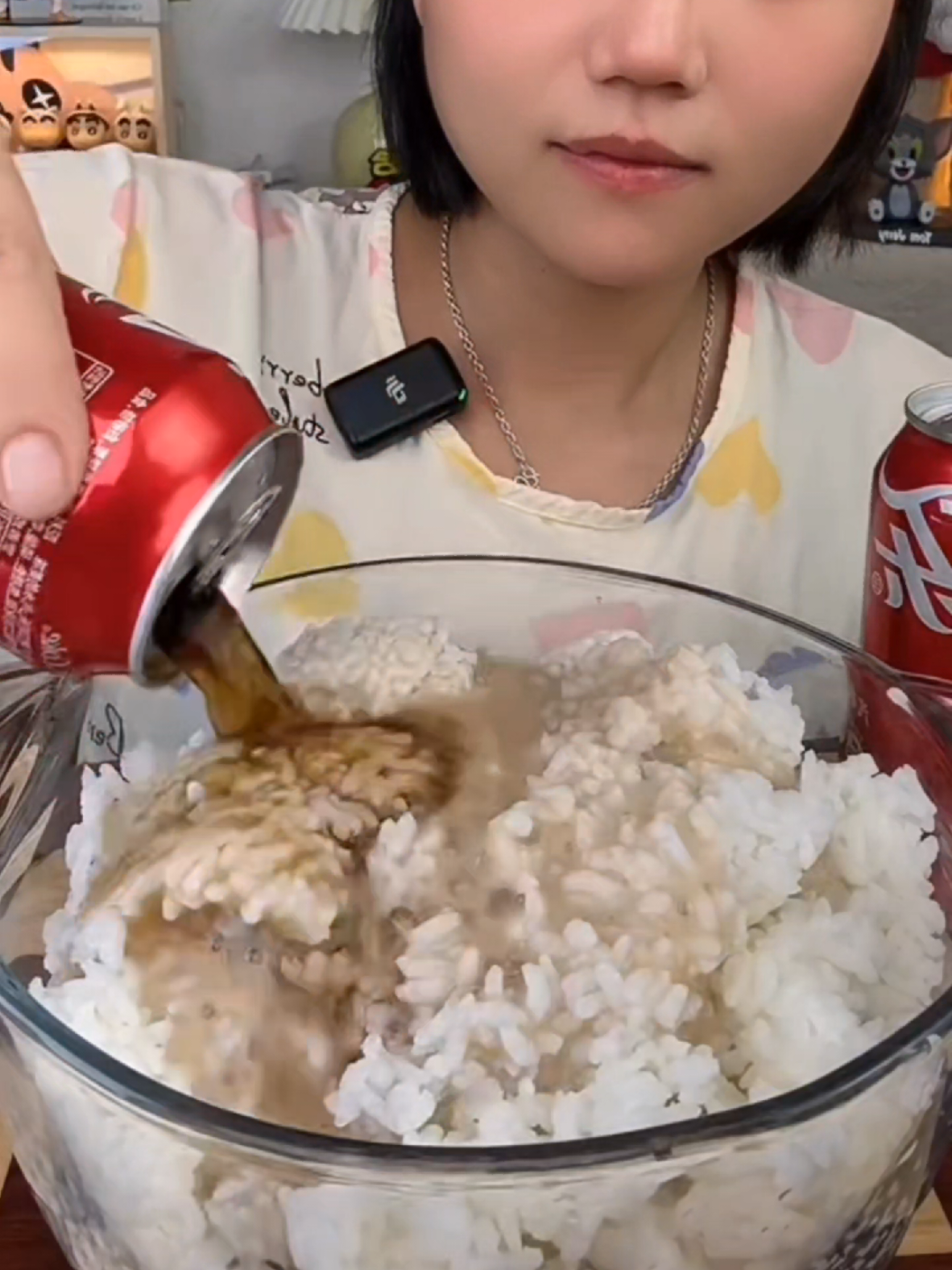 米飯配可樂Rice with Coke#asmr #mukbang #cocacola 