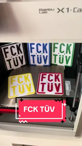 FCK TÜV Showkennzeichen sind jetzt verfügbar 💪 Shop Link in der Bio🤝 #viral #simson #ddr #3d #3dprinting 