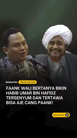 Faank Wali saat bertanya Kepada Habib Umar.  ✍️ Video 2 tahun lalu #HabibUmar #betawikite 