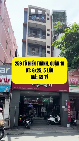 Bán nhà MT 259 Tô Hiến Thành, quận 10. DT: 6x25, 5 Lầu, gần Sư Vạn Hạnh. #mttohienthanh #bannhamttohienthanh #bantoanhatohienthanh #tohienthanhquan10 #bannhamttrungtamsg 