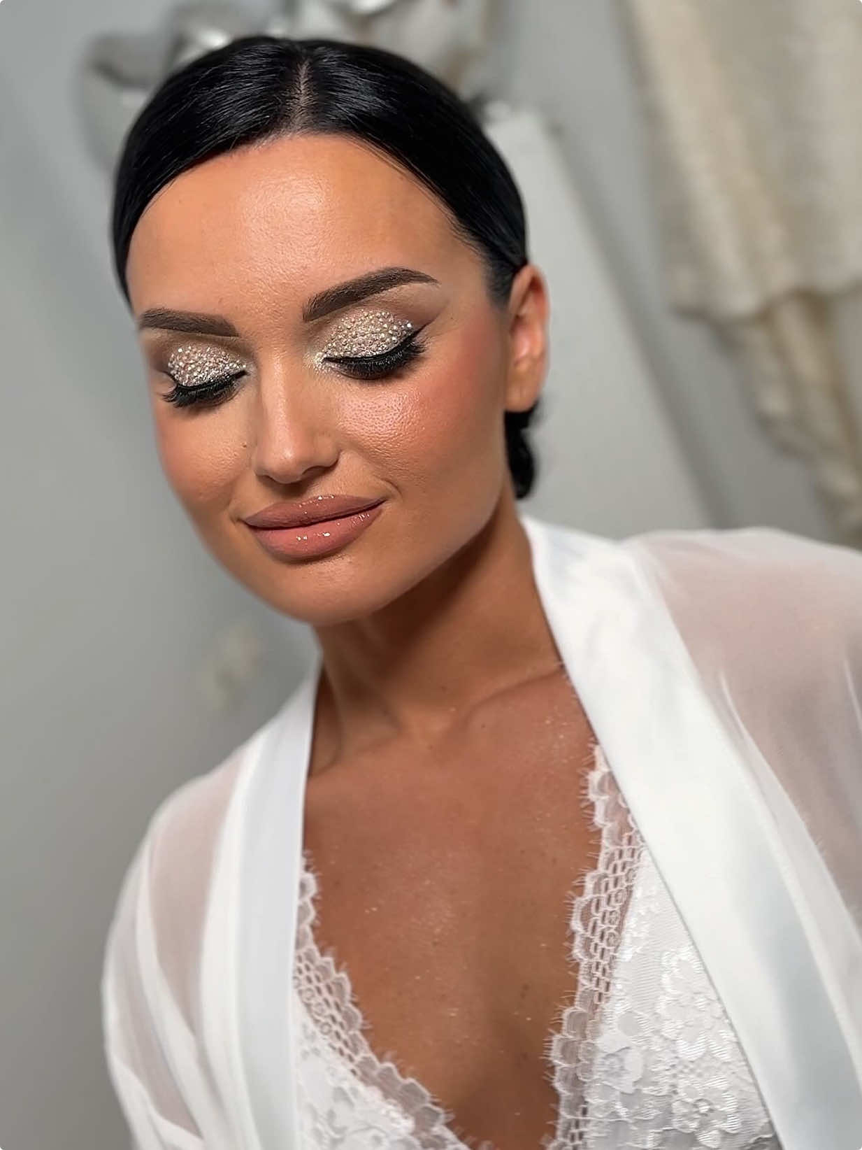 Real life princess✨ Bridal makeup for @'Ελενα Καίσαρη 🤍 Hair by @hair salon 🌹 #muaathens #brideathens #bride #weddingmakeup #fyp
