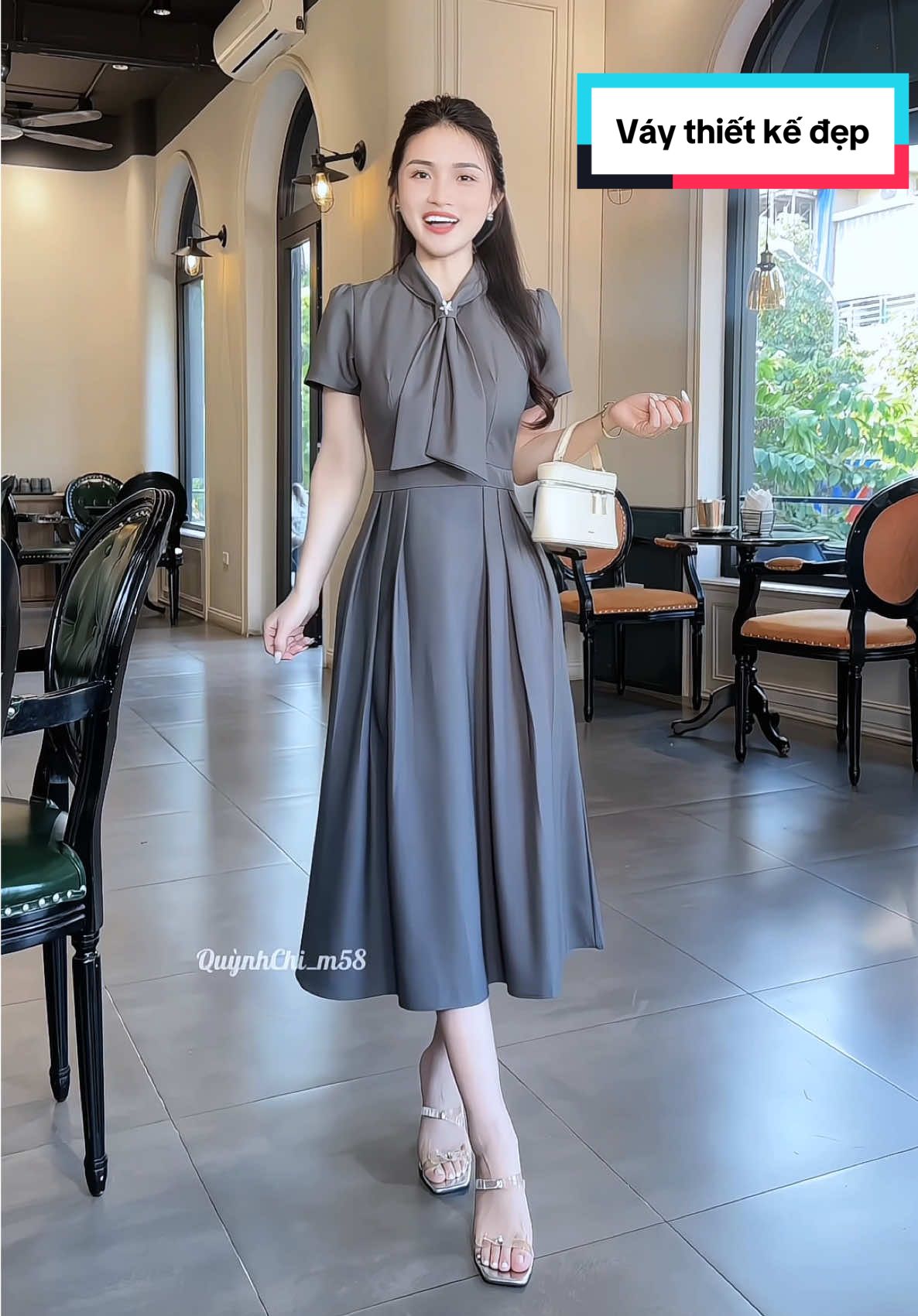 Trả lời @Việt Khương shop70 Váy thiết kế sang chảnh , màu tôn da lắm ạ #vaythietke  #damnu  #damthietke  #vaythietkecaocap  #vayxinh  