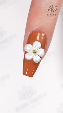 Pearl flower✨🥰 Using #bornpretty 💕Pearl White 5D Sculpting Gel (62289) Tap the link in my bio or visit bornpretty.com to get same nail supply🥰 #nailart #allshineonme #nailsdesign #gelnail #naillover #nails2inspire #nailartist #nailswag #diynails #nailtrends #3dnailart 