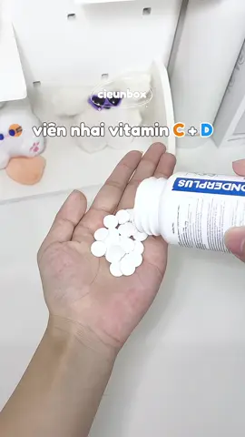 Combo vitamin C&D cho ai cần nè🫶✨ #vitaminc #vitamind #wonderplus #unboxing #xuhuong 