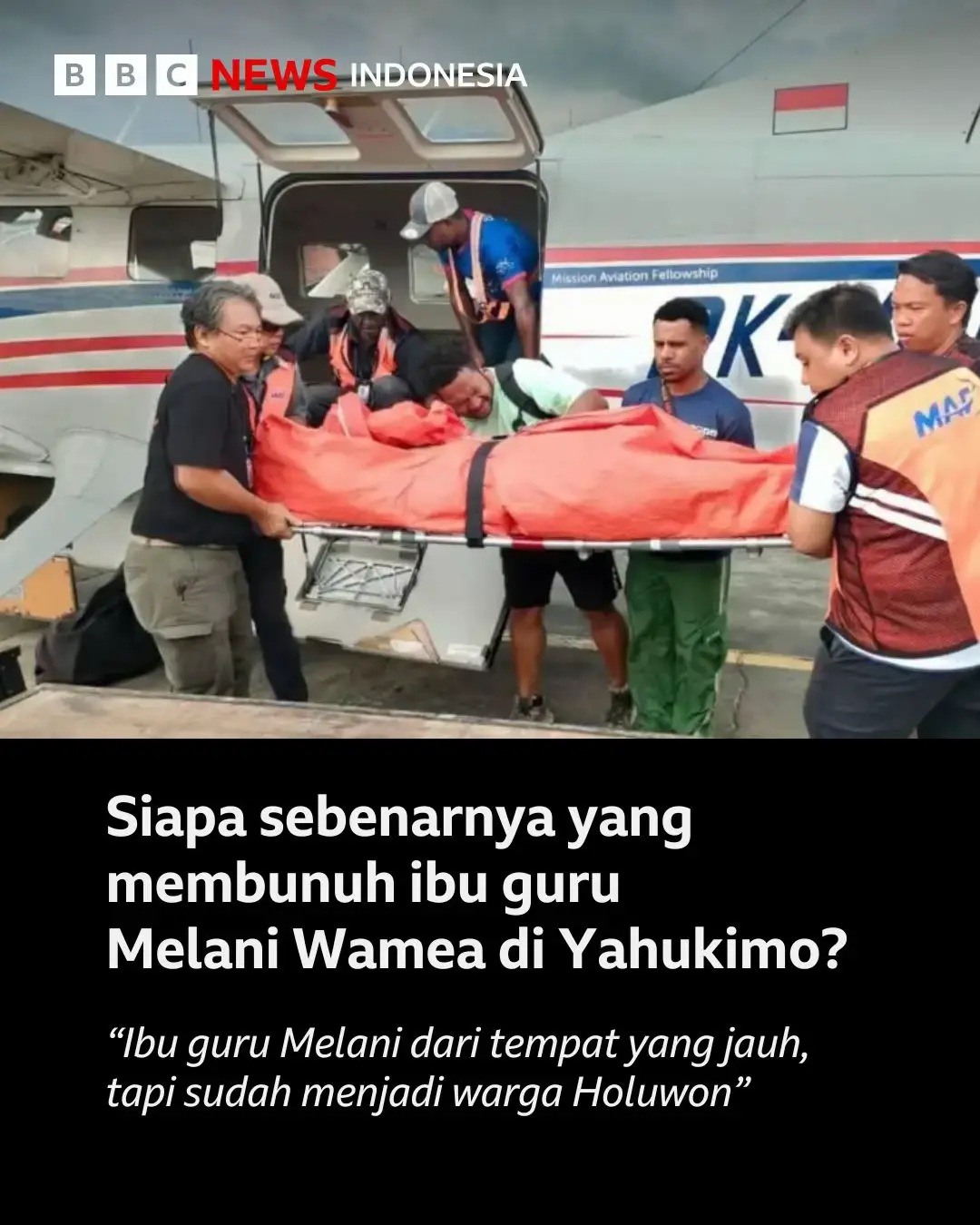 Pembunuhan terhadap Melani Wamea, seorang guru di Sekolah John Wilson, Distrik Holuwon, Yahukimo, Papua Pegunungan, mengejutkan warga setempat.  Warga Holuwon punya alasan ganda: hubungan mereka dengan para guru 