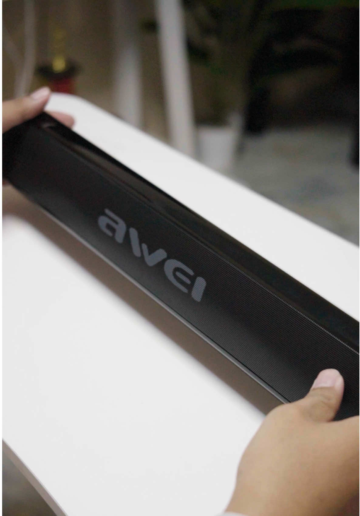 Parang nasa cinehan ahh? 😍 Awei Y333 Bluetooth Speaker Soundbar #aweiy333 #bluetoothspeaker #soundbar #awei #portablespeaker 