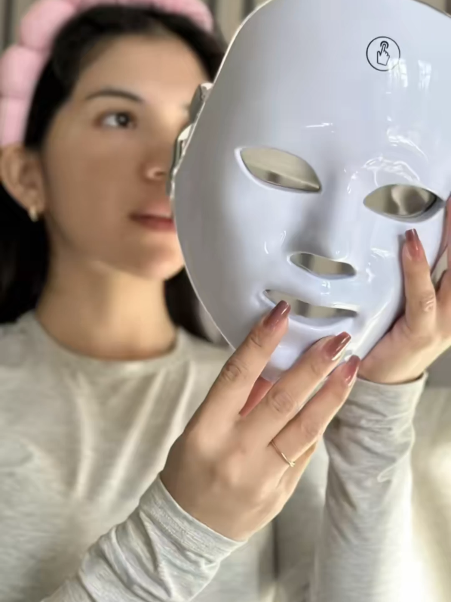 قناع الوجه الضوئي LED 4D #علاج_حب_الشباب #ledfacemask #ledmask #شد_البشرة #تحفيز_الكولاجين