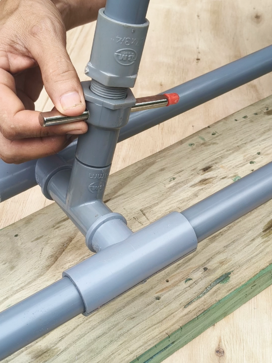 Tự chế bàn cắt gạch bằng ống pvc phần 2#DIY