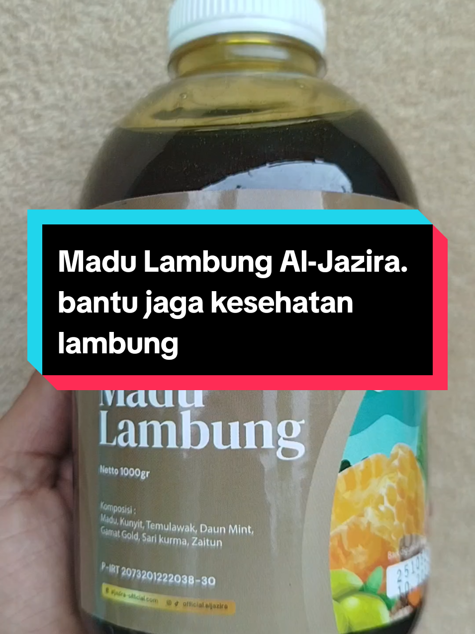 Sering kembung, mual, dan perih di ulu hati? Mungkin itu gejala asam lambung. Yuk, bantu jaga kesehatan lambung kamu pakai Madu Lambung Al-Jazira. Isinya 1kg, bisa COD, dan lagi ada gratis Jahe Merah! Klik keranjang kuning! #madulambung #gerd #asamlambung #maag #maduherbal 