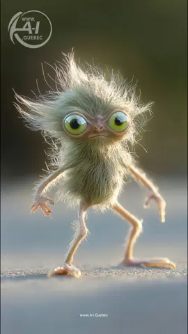 Funny little critter wandering in the street #critters #aivideo