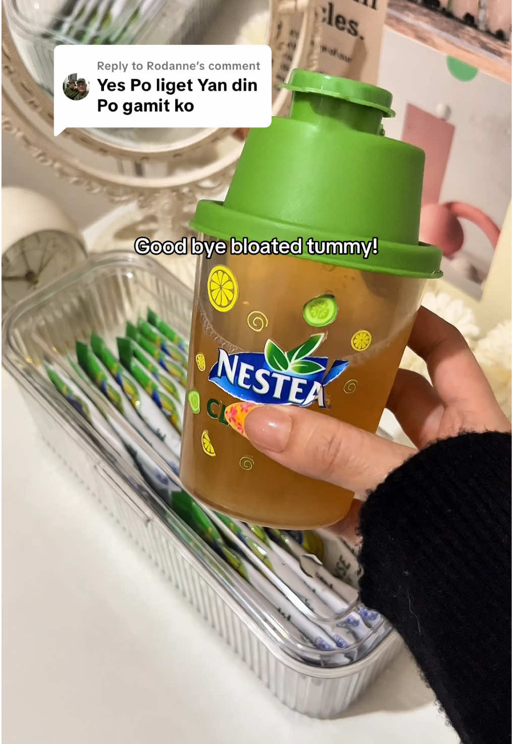 Replying to @Rodanne #nesteacleanse #nesteacleansehighinfiber #fiberdrink #bloatrelief 