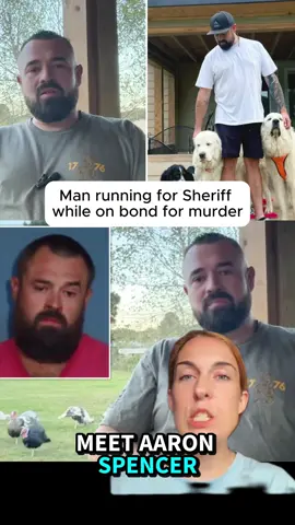 Aaron Spencer is running for county sheriff while currently out on bond for 2nd degree murder, after shooting the man who is sexually assaulted and kidnapped his 13yo daughter #aaronspencer