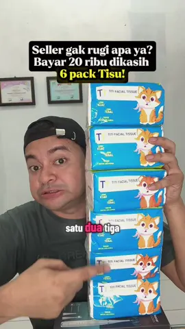 Kapan lagi uang 20 ribu bisa Check Out Tisu 6 buah! #tisu #tisumurah #fyp 