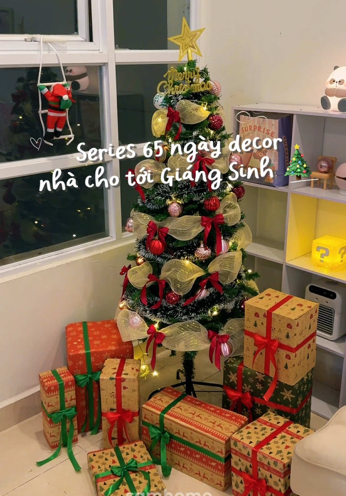 Đếm ngược 65 ngày nữa là tới Noel rồi, decor sớm cho có không khí ạ hihihi 🎄 #decor #christmas #trangtrigiangsinh #xuhuong #fyp 