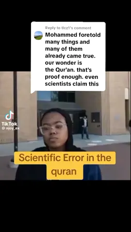 Replying to @tlcz1 #creatorsearchinsight #christian #muslim #bible #quran 