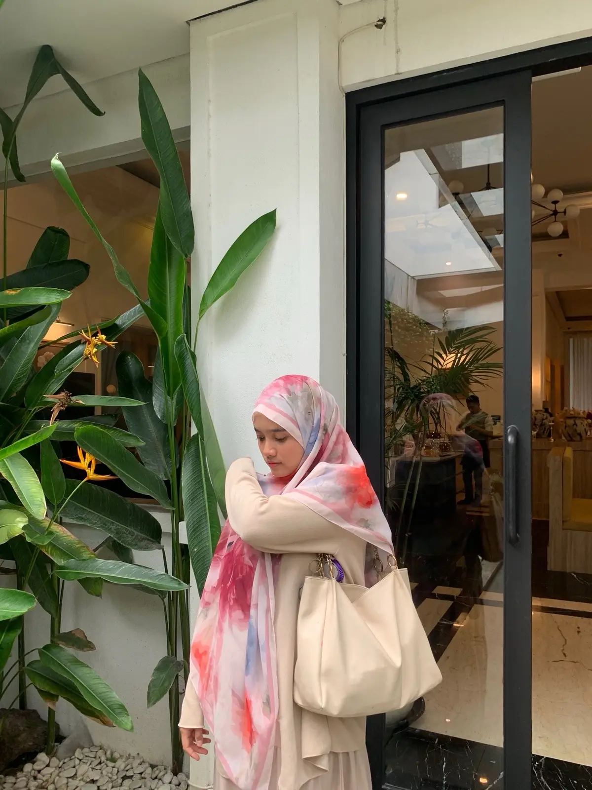 kayanya pashmina gini bakal jd favorit🌸🩷  #pashminamalay #pashminamotif #fyppp #outfitinspo #pashminaprinted 