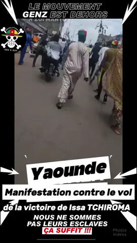 Tensions au Cameroun suite au vol de la victoire de Issa Tchiroma par Paul Biya. Une manifestation de camerounais a lieu en ce moment dans yaoundé