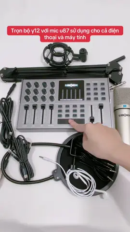 Combo thu âm livestream soundcard y12 với mic u87 #combothuam #micu87 #soundcardy12 